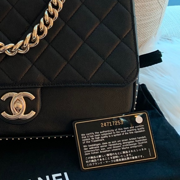 ISO Chanel Caviar Quilted Large Studded Flap Bag - Picture 15 of 16